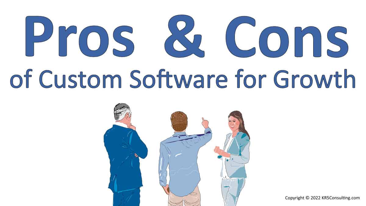 Pros and Cons of Custom Software for Growth KR5 Consulting