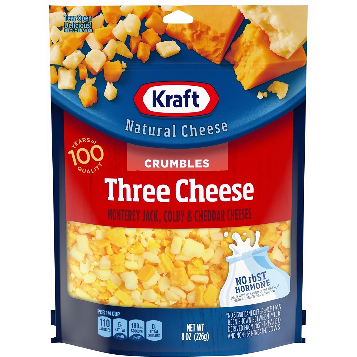 Three Cheese Kraft Natural Cheese