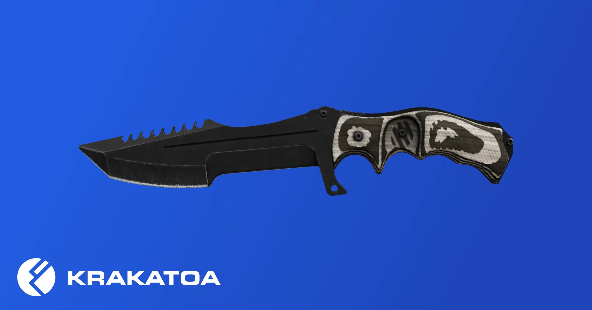 Krakatoa Huntsman Knife Black Laminate
