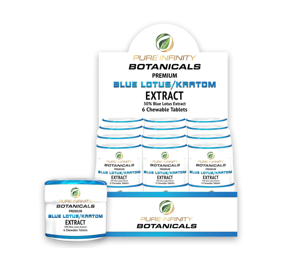 Pure Infinity Blue Lotus / Kratom Extract Chewable Display