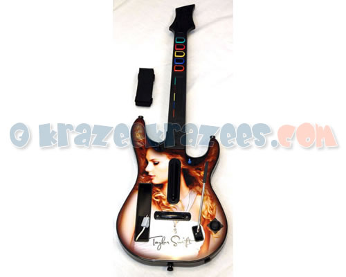 Taylor Swift Nintendo Wii Wireless Guitar Hero Guitar Controller Refurbished