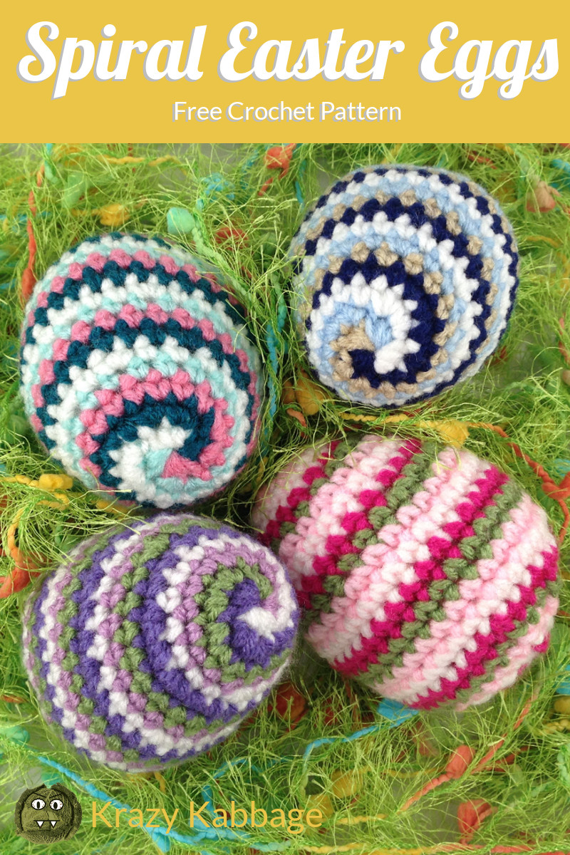 Crochet Spiral Easter Eggs Krazy Kabbage