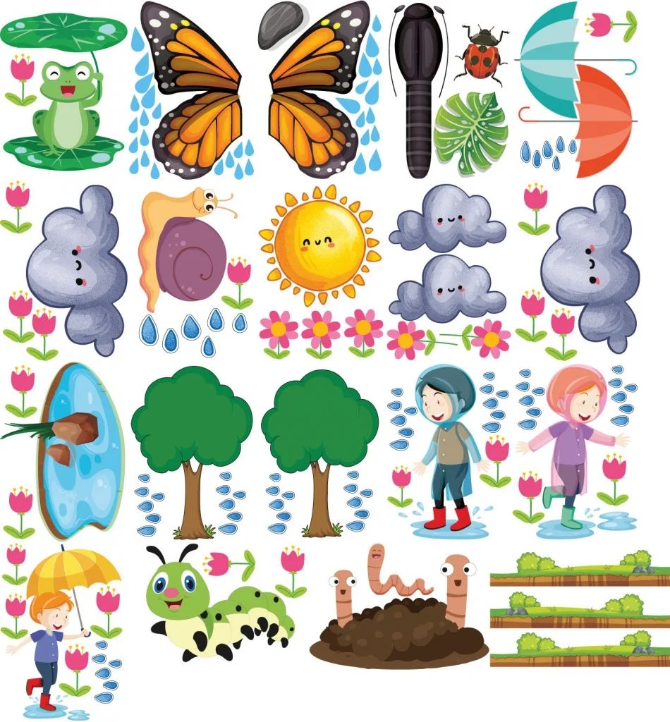 Nature Wall Stickers 20 Sheets Krazy Smart Shop