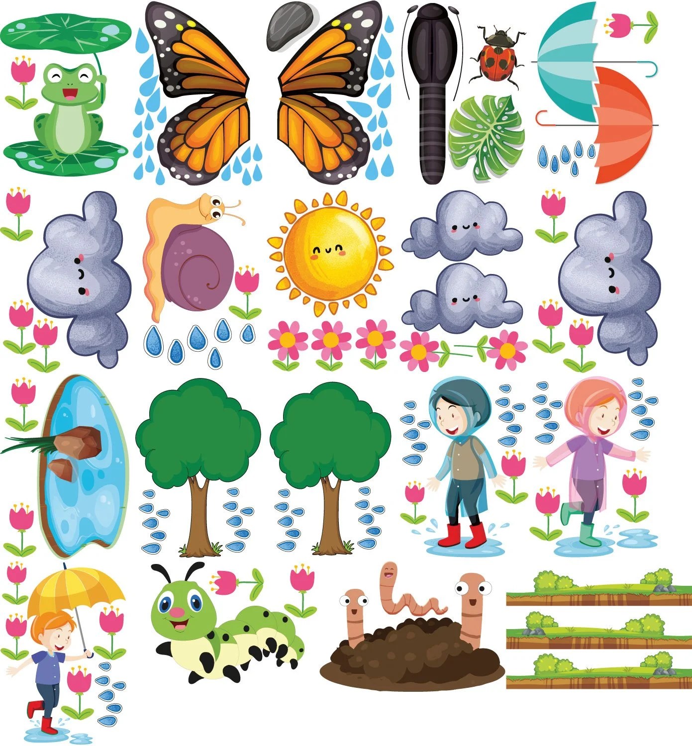 Nature Wall Stickers 20 Sheets Krazy Smart Shop