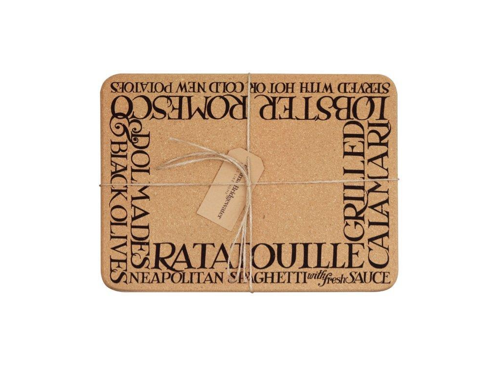 Emma Bridgewater Rectangular Black Toast Cork Placemat