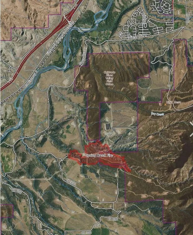 Suppression efforts still underway to contain Spring Creek Fire now at