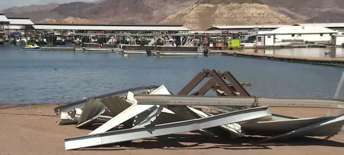 Lake Mead official Boat sinks, docks damaged in Friday storm at Las