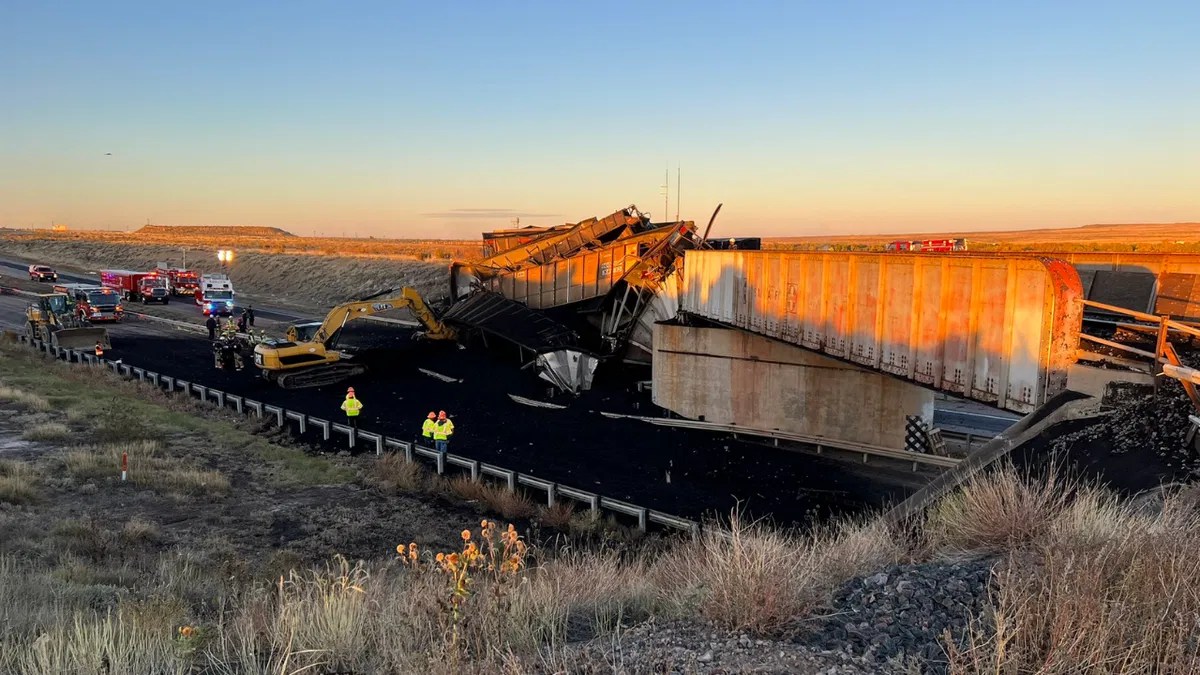 I25 remains closed Monday following deadly freight train derailment