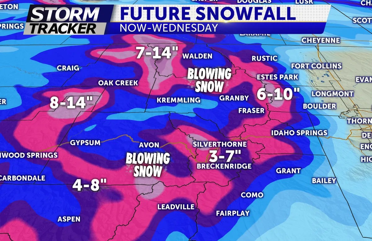 Cold Tonight, Mountain Snow Wednesday KRDO