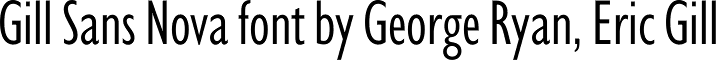 Gill Sans Nova Kreativ Font