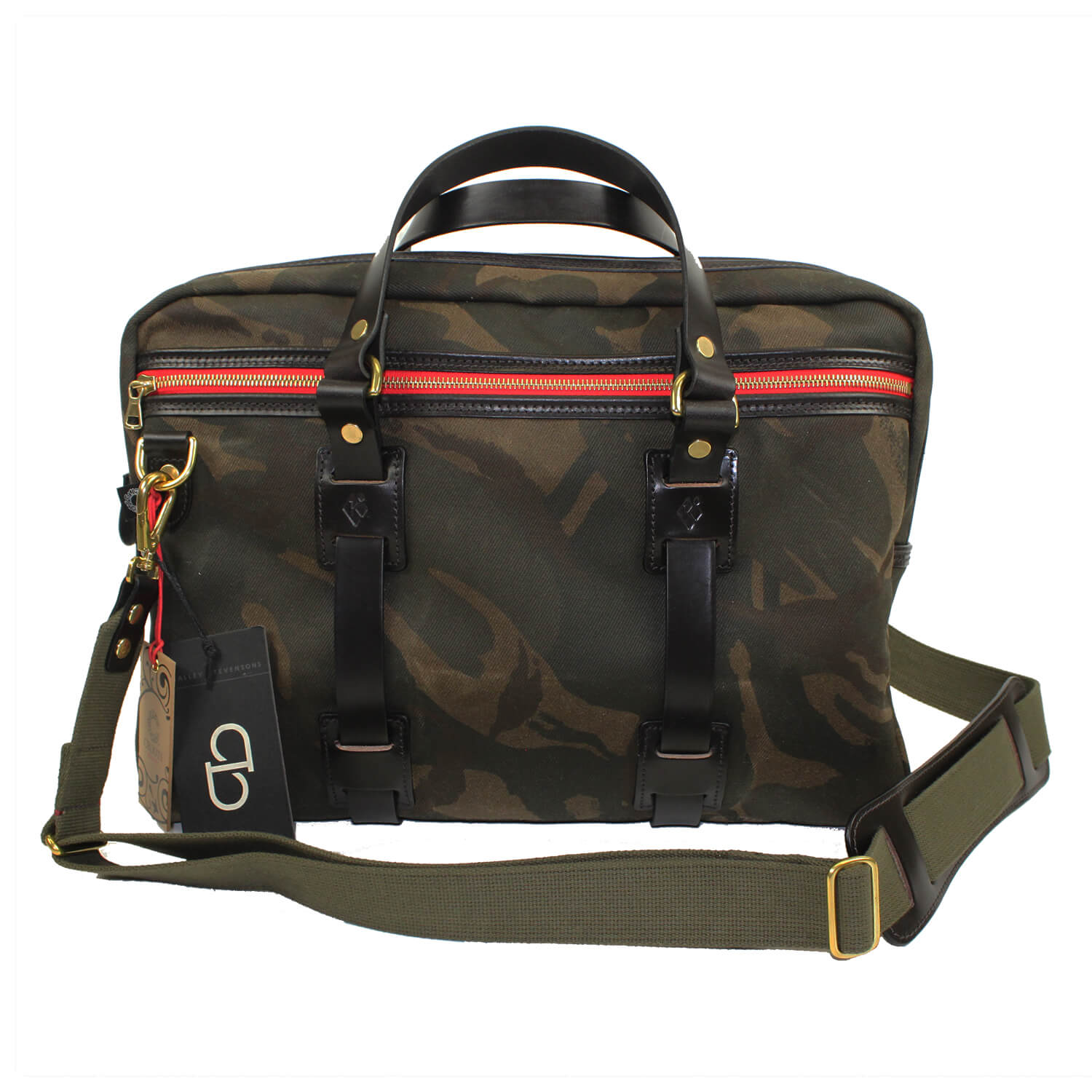 Waxed Camo Laptop Bag by Croots England Krieghoff