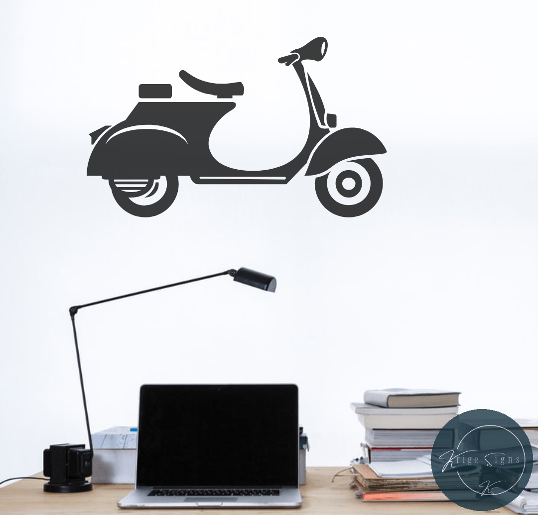 50105 Vespa vinyl wall art decal 1000mm x 600mm Krige Signs