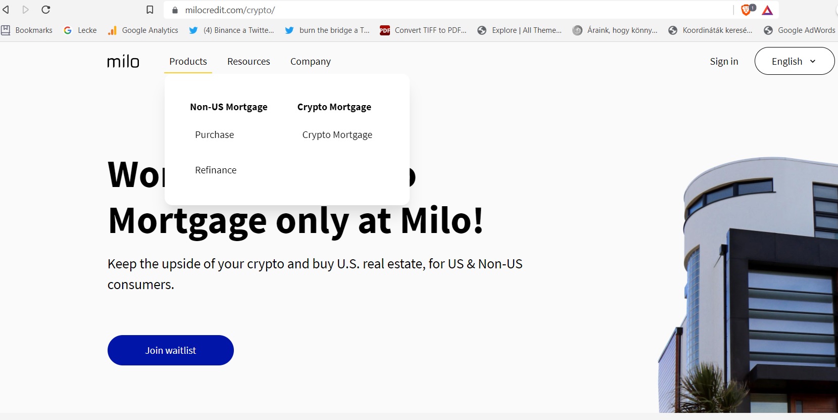 Bitcoin fedezetű jelzáloghitel terméket kínál a Milo Kripto Akadémia