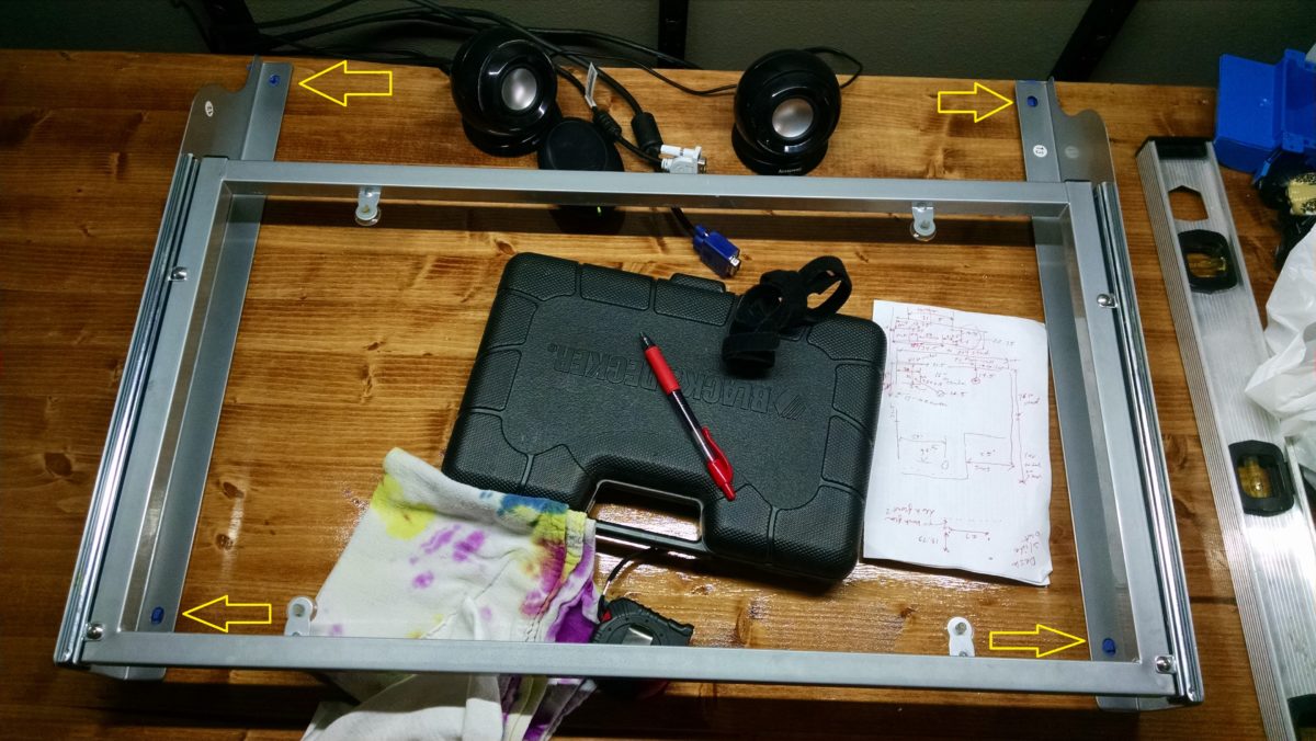 Slide out keyboard tray install 1 Kris Bunda Design
