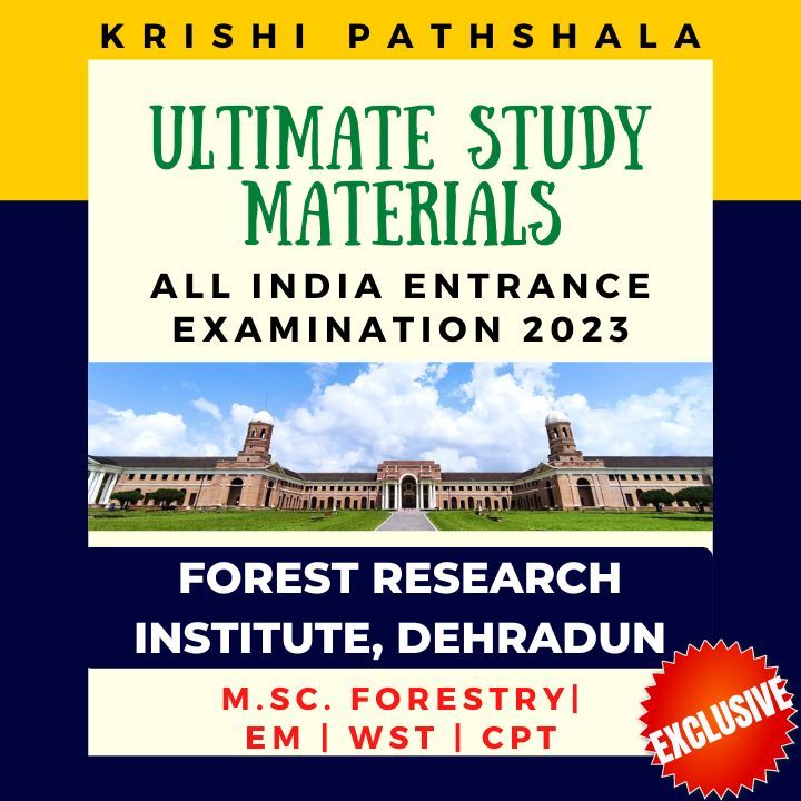 FRI ENTRANCE ULTIMATE STUDY MATERIALS krishipathshala.in