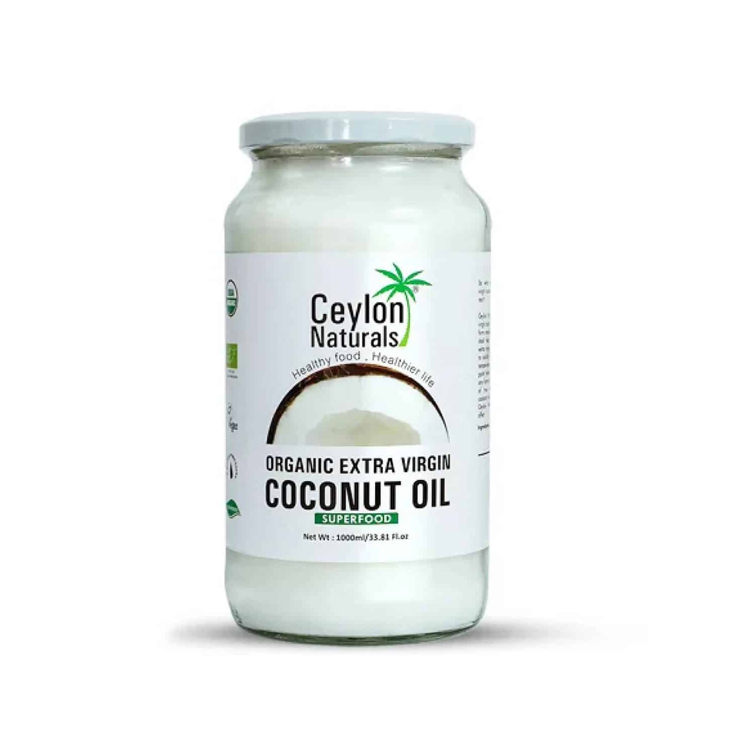 Ceylon Naturals Organic Extra Virgin Coconut Oil, 1L Krishok Bazar
