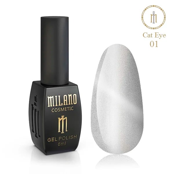 Crystal Cat Eye Color Gel Milano Cosmetic 8ml 01 Kris Nails
