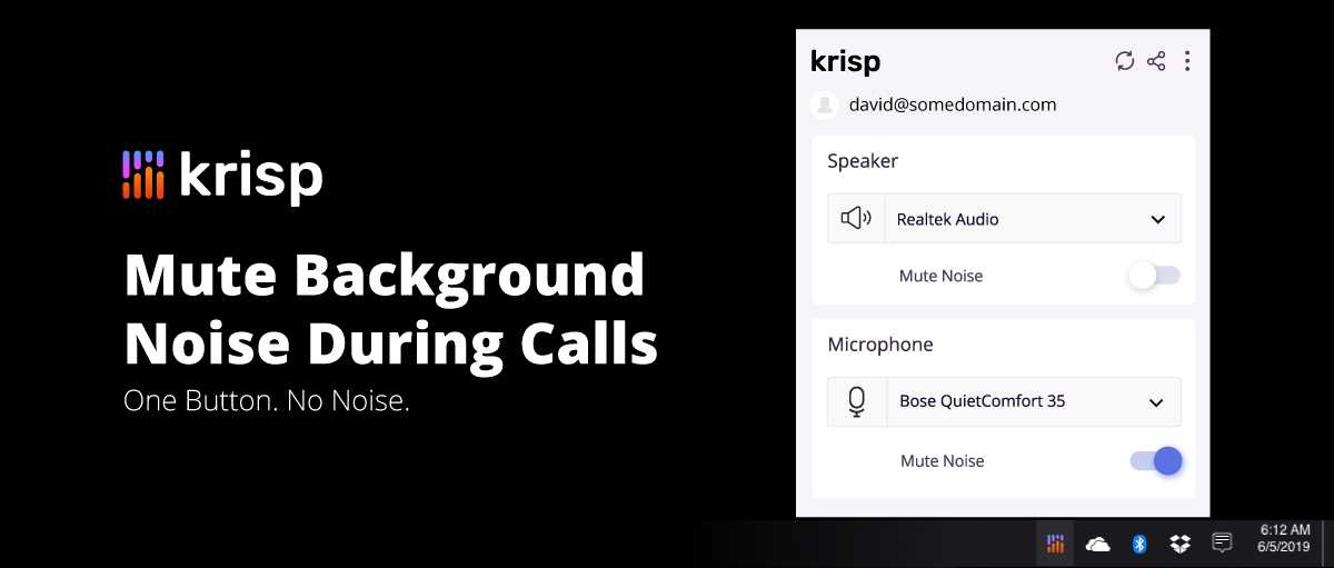 Noise Cancelling Software for PC to Remove Background Noise Krisp