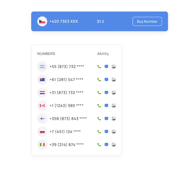 Get Czech Republic Virtual Phone Number for SMS, OTP, Call, WhatsApp