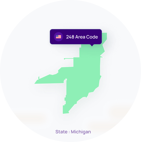 248 Area Code Get Local Phone Number for Troy, Michigan