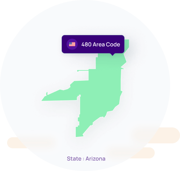 480 Area Code Get Local Phone Number for Mesa, Arizona