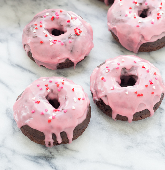 Chocolate Raspberry Donuts with Raspberry Glaze Kristine's Kitchen
