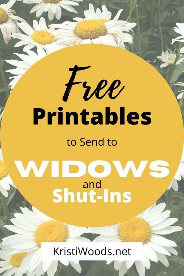 Are Widows on Our Radar? {Download Free Stationery} Kristi Woods