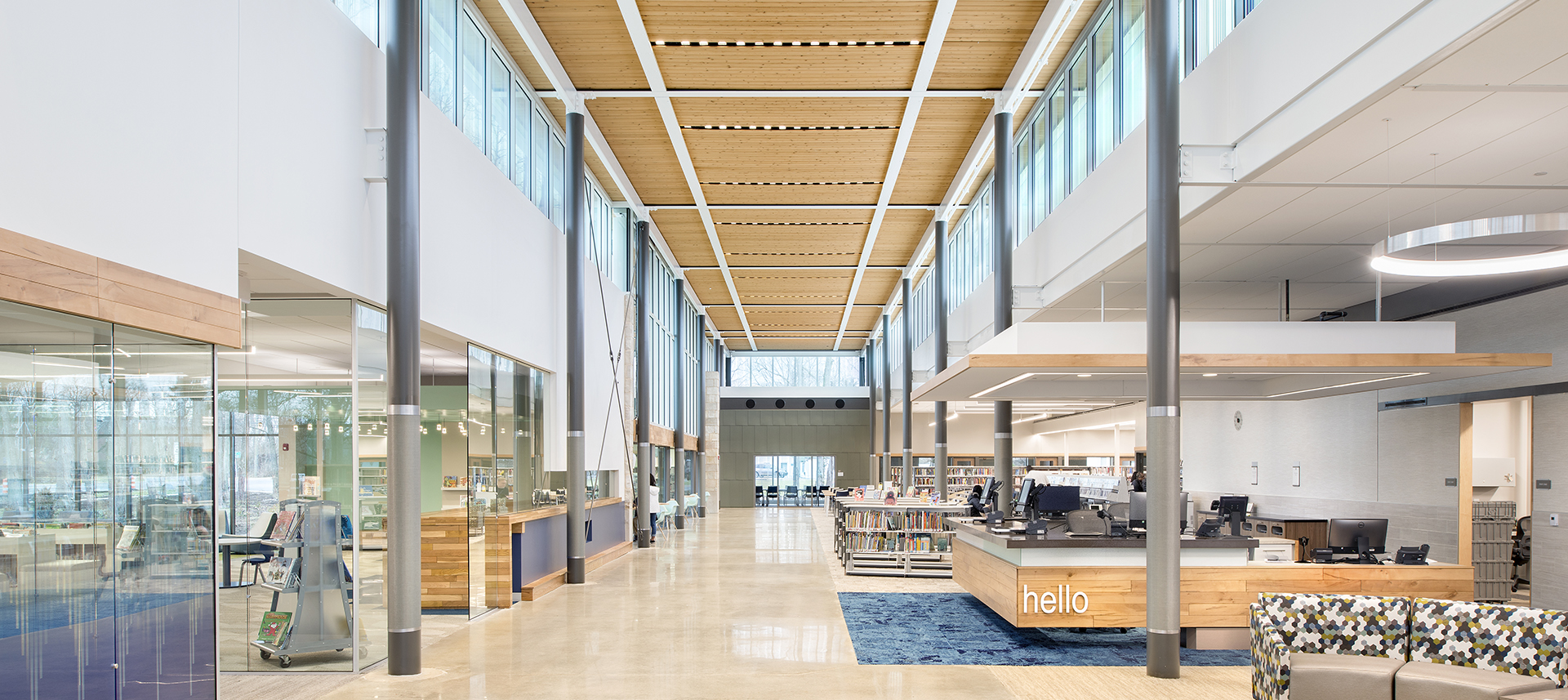 Indianapolis Public Library Michigan Road Branch krM Architecture