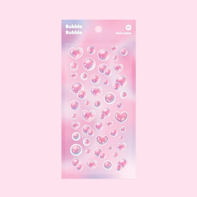 [DUCKYWORLD] Pink Bubble Sticker krmerch