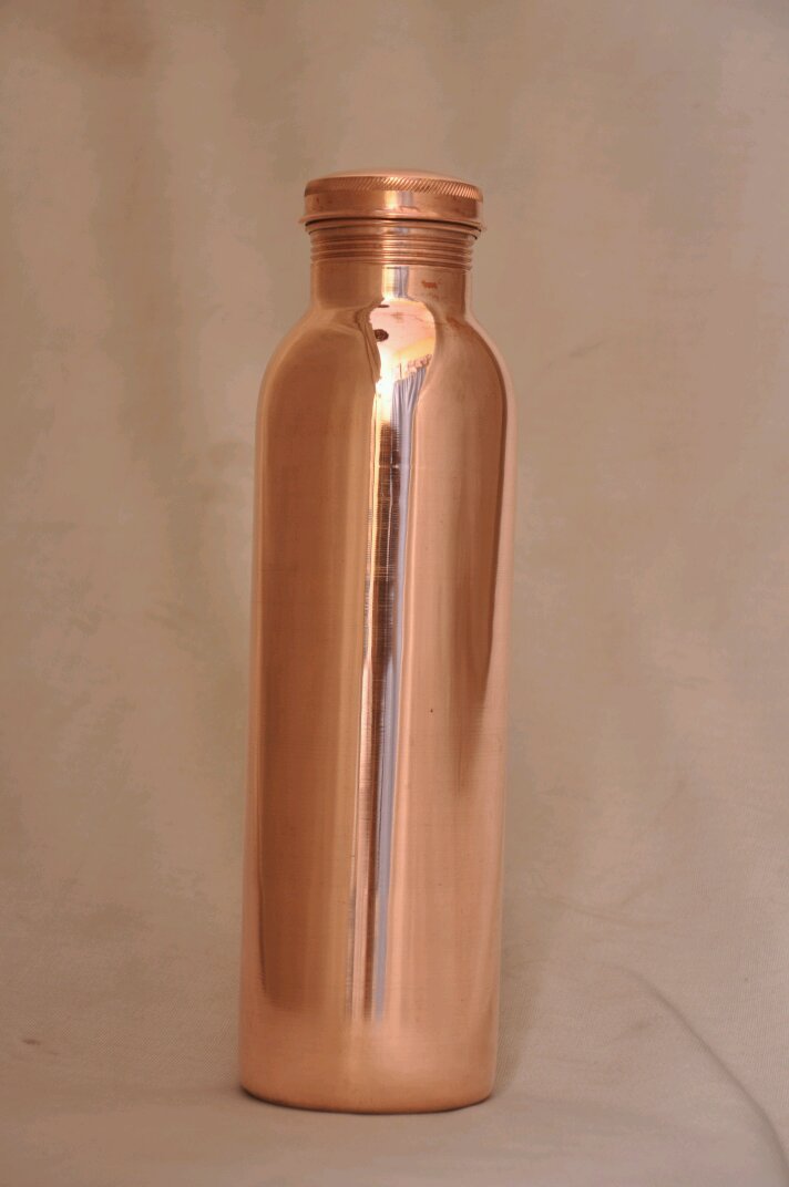 SEAMLESS COPPER WATER BOTTLES 100 PURE COPPER FRIDGE BOTTLE 950 ML