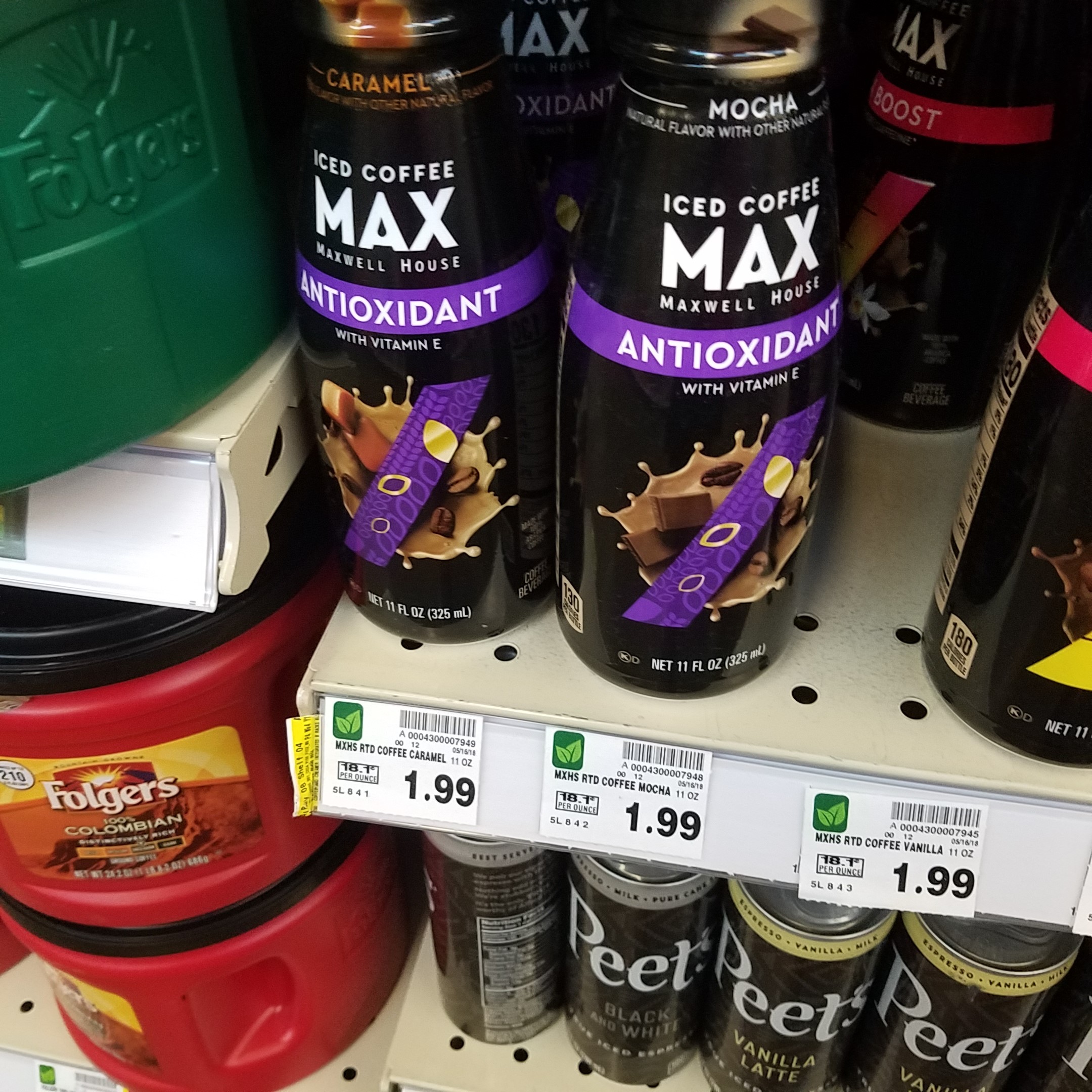 Max Boost Iced Coffee just .99 Kroger Couponing