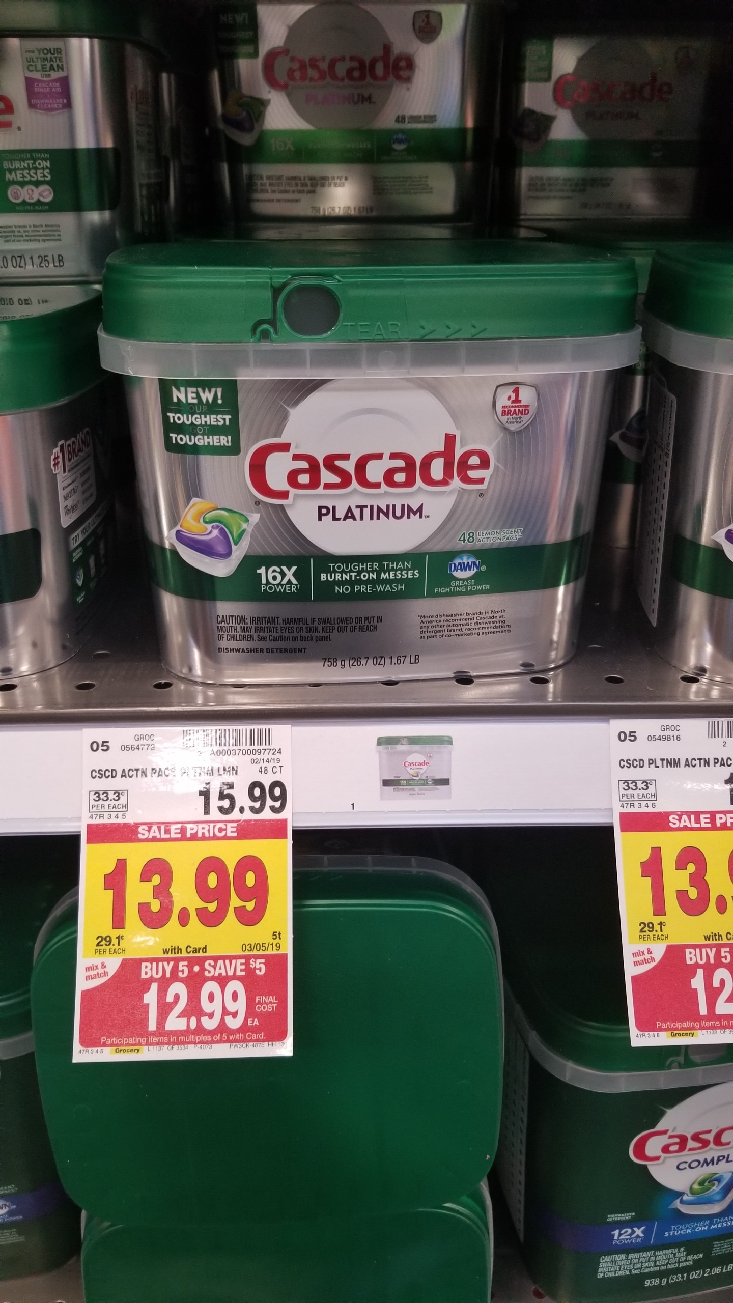 Cascade Dish Tabs just 11.99 Kroger Couponing