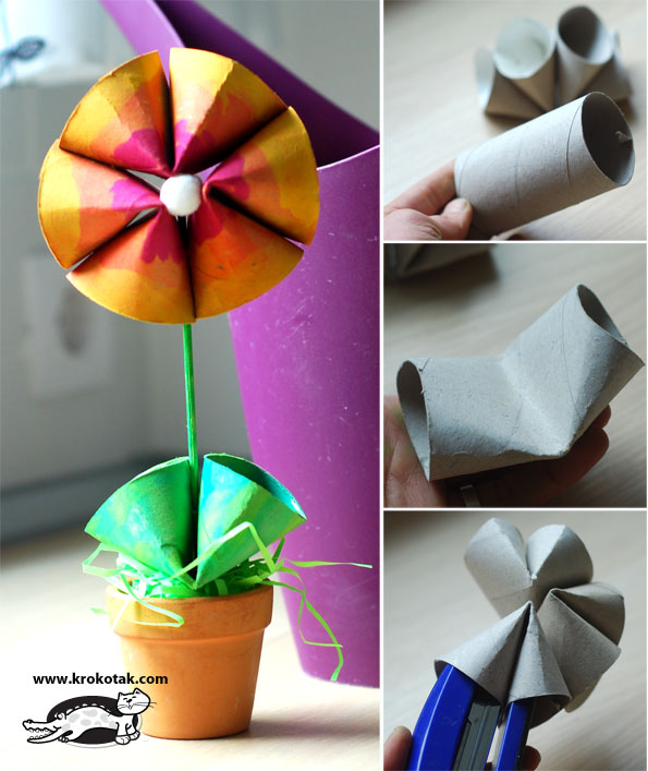 krokotak Toilet Roll SPRING FLOWER