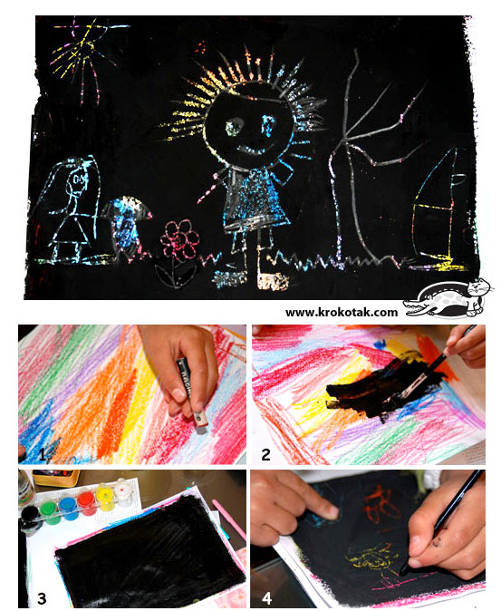 krokotak SCRATCHING ART Technique