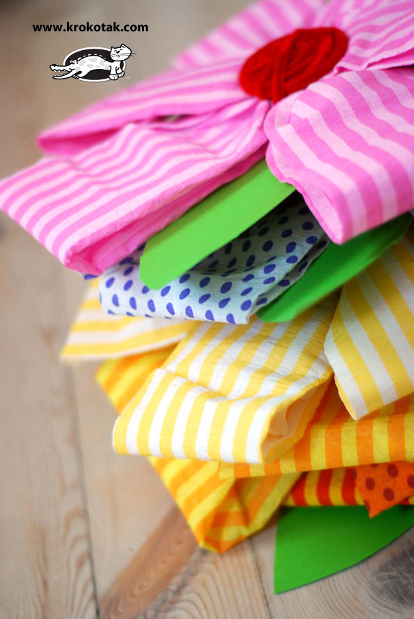 krokotak Two kinds of DIY paper flowers for decoration