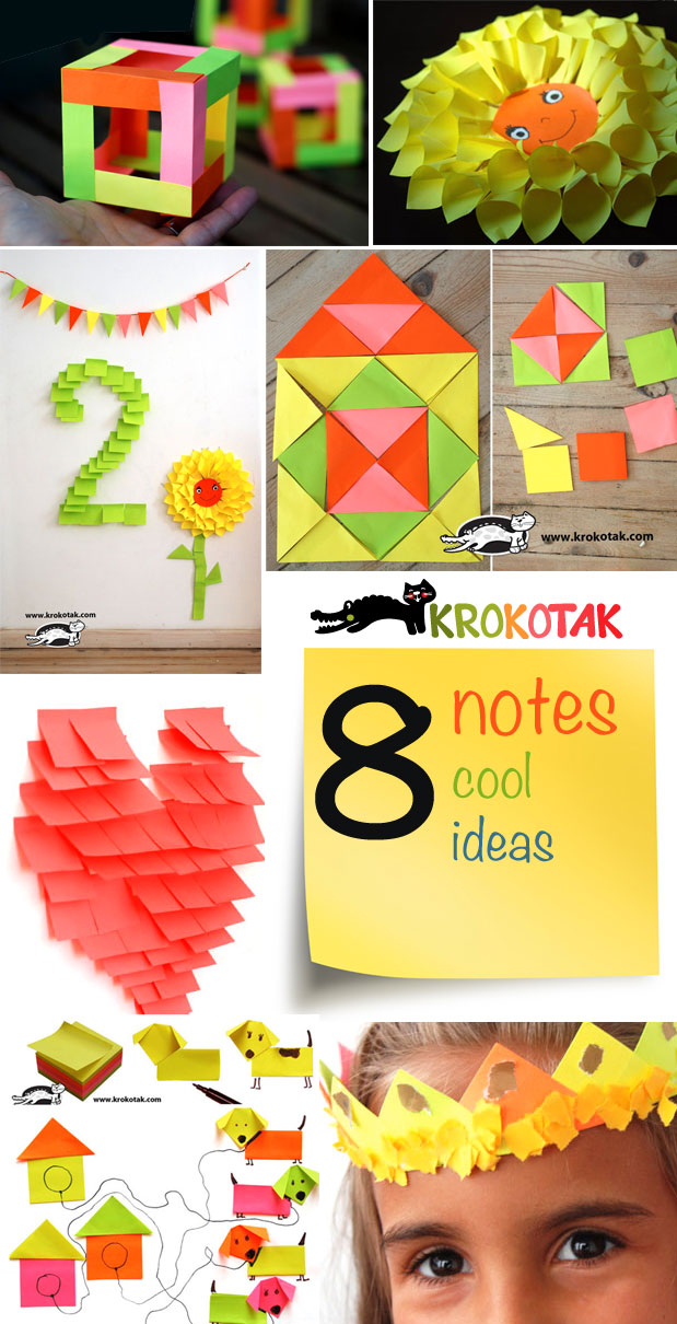 krokotak Eight sticky notes cool ideas