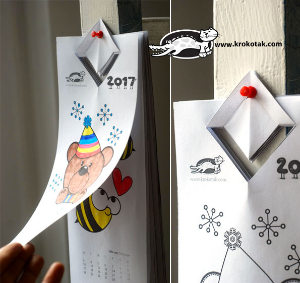 krokotak Coloring calendar for the smallest kids 2017