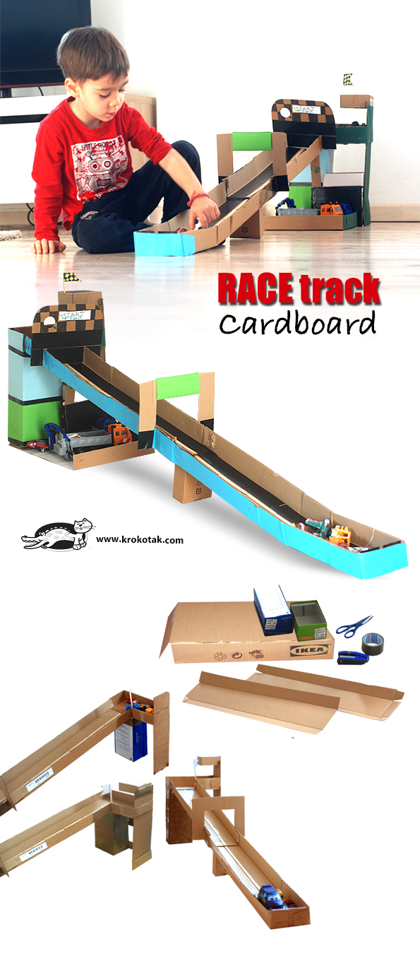 krokotak IKEA Cardboard Boxes Race Track