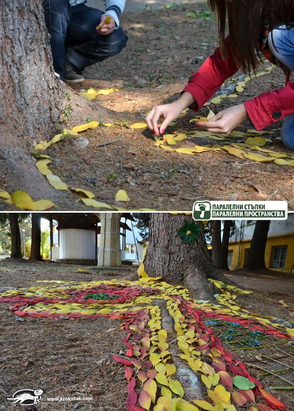 krokotak Land Art Projects made by the students from the art