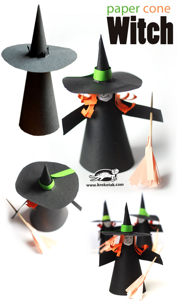 krokotak Paper cone witch