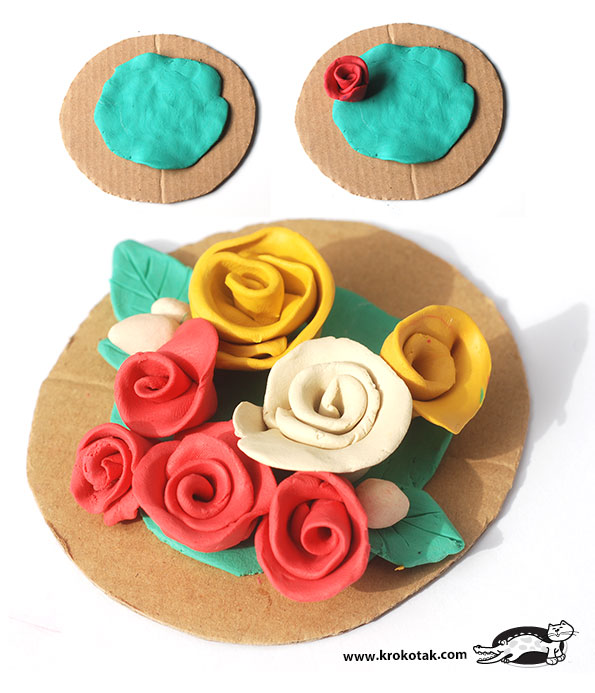 krokotak How to Make Play Doh Rose