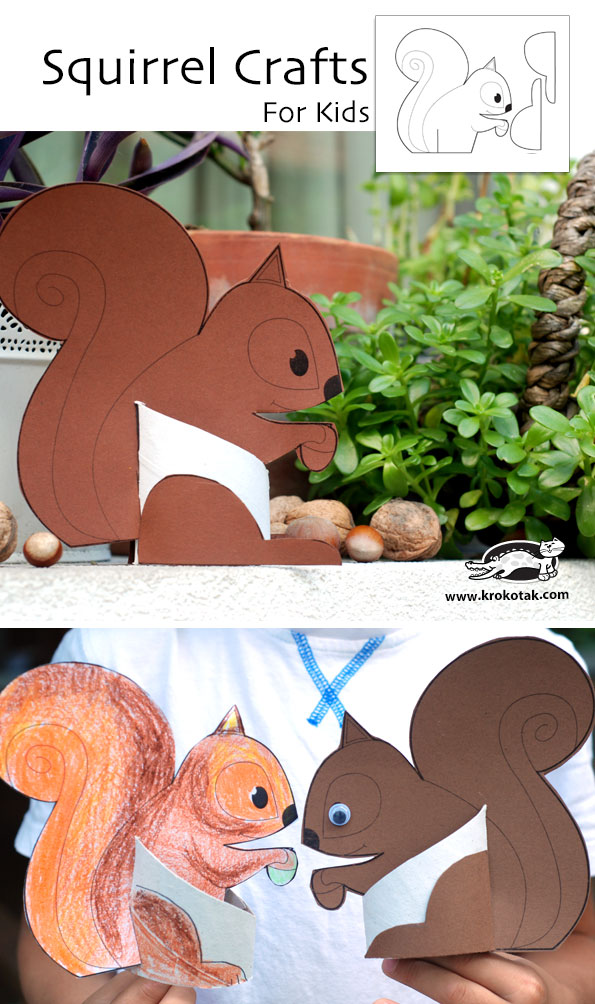 krokotak Squirrel Crafts for Kids