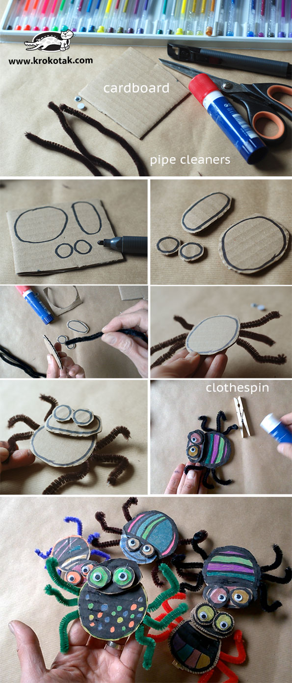 krokotak CARDBOARD SPIDERS