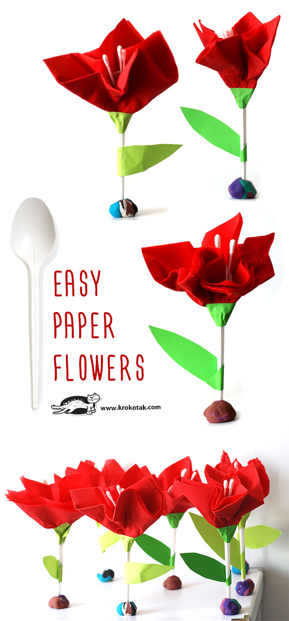 krokotak EASY PAPER FLOWERS