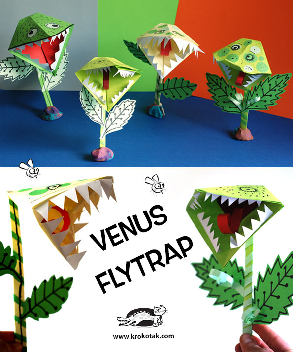 krokotak Paper Venus Flytrap