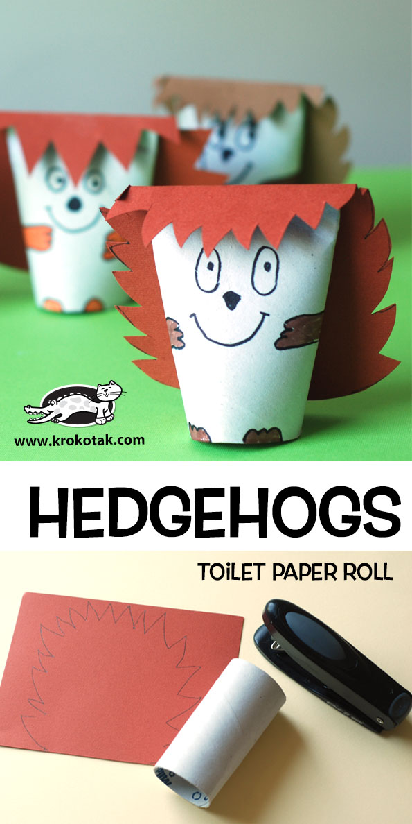 krokotak HEDGEHOGS toilet paper roll