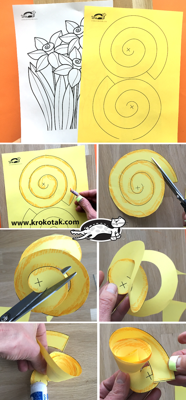 krokotak PAPER DAFFODILS