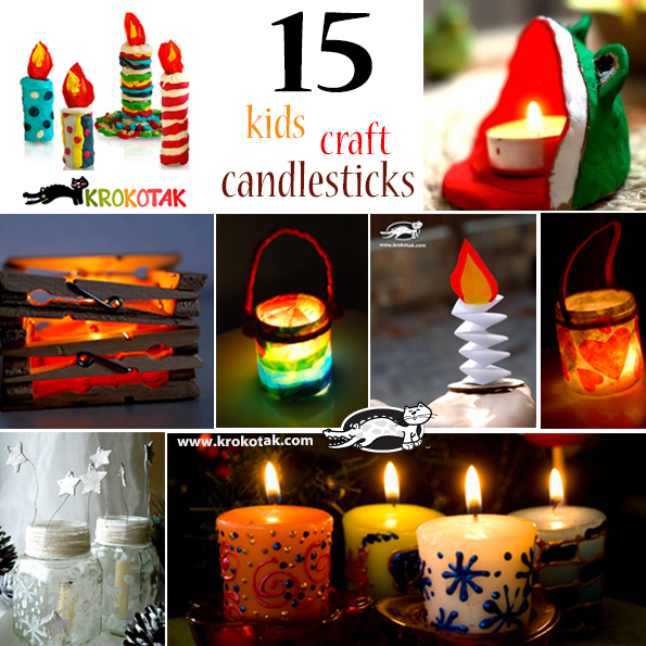 krokotak 5 PAPER CANDLE HOLDERS