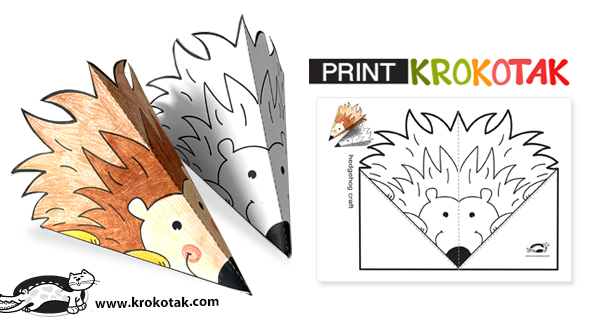 krokotak | HEDGEHOGS +13 free printable templates