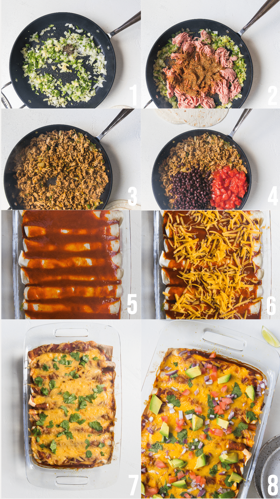 Ground Turkey Enchiladas with Black Beans Kroll's Korner
